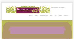 Desktop Screenshot of greenskeeperflorist.com